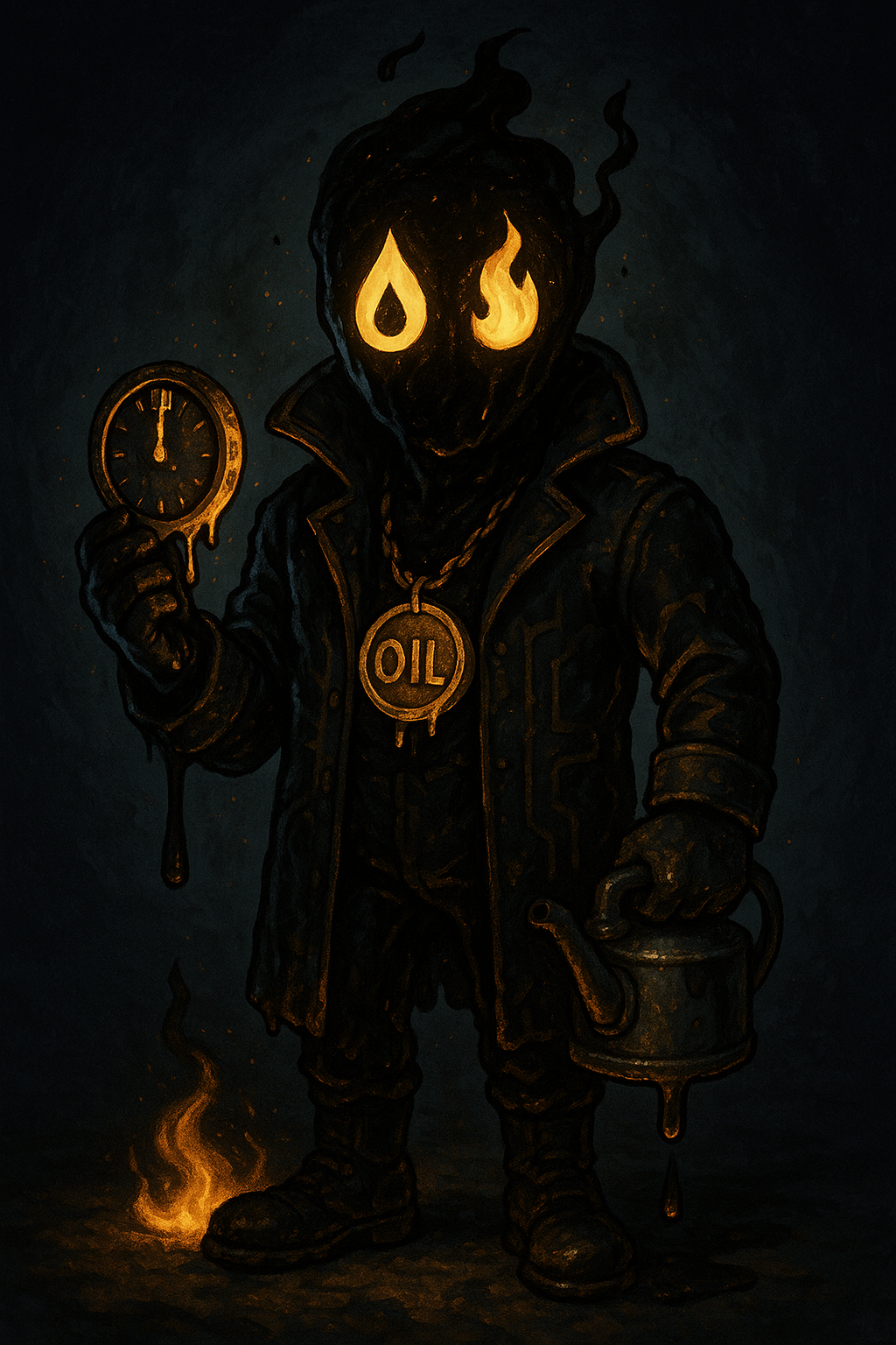 $OIL Character - Burning the Midnight Oil